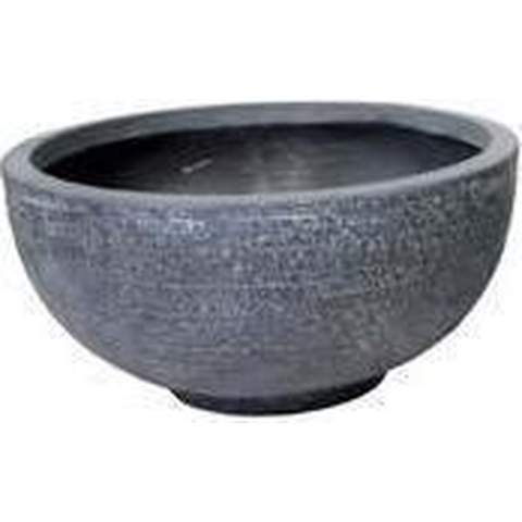 Pot bowl laag Utah d36h16.5 grafiet - Mcollections