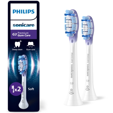 Philips Sonicare Opzetborstels Premium Gum Care G3 Wit 2 Stuks