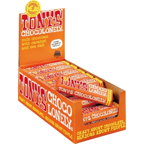 35x Tony's Chocolonely Melk Karamel Zeezout 47 gr