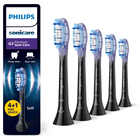 Philips Sonicare Opzetborstels Premium Gum Care G3 Zwart 5 Stuks