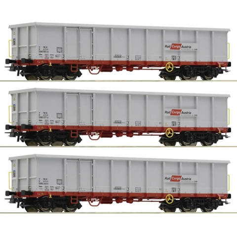 Roco 6600121 H0 set van 3 open goederenwagons van de ÖBB