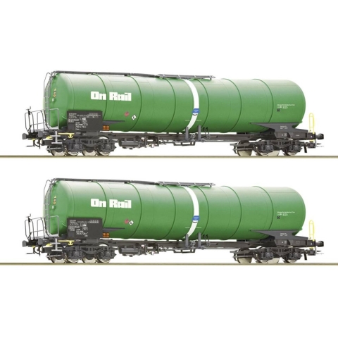Roco 6600147 H0 2-delige set ketelwagens van de OnRail
