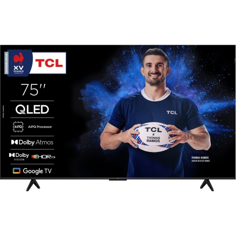 TCL 75P7K - Ultra HD TV - 75"- Google TV - Dolby Vision HDR - Zwart