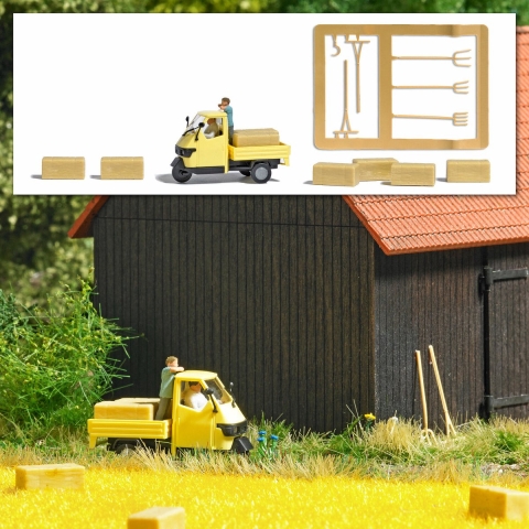 Busch 7934 H0 Landbouw Piaggio Hooitransport