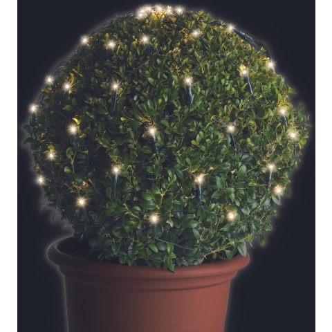 Buxus kerstverlichting - 60 LED lampjes - warm wit - 35 x 35 cm - lichtnetten -