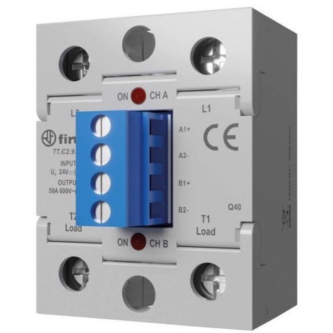 Finder Halfgeleiderrelais 77D190248250 60 A Schakelspanning (max.): 280 V/AC Schakelend bij overbelasting 1 stuk(s)