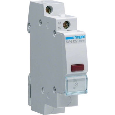 Hager SVN122 Signaalgever Grijs 230 V