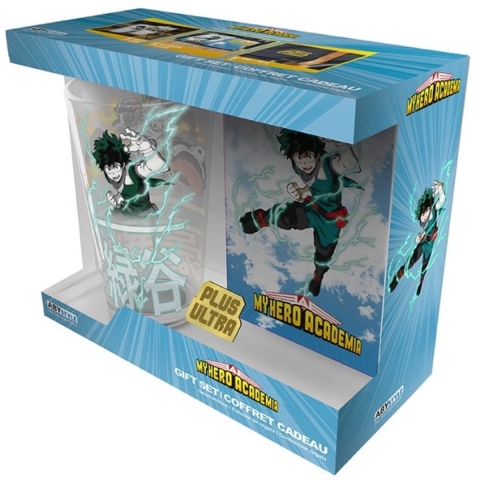 My Hero Academia - XXL Glass + Pin + Pocket Notebook Gift Set