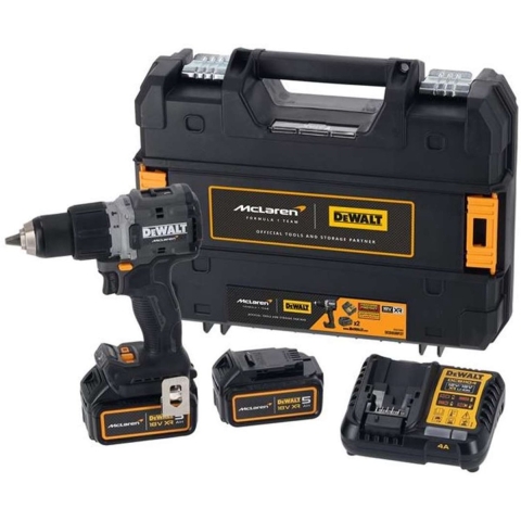 DeWalt DCD85MP2T-QW - Mclaren Limited Edition 18V XR Compacte Schroef-/klopboormachine - DCD85MP2T-QW
