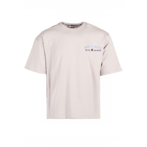 Gorilla Wear Macon Oversized T-shirt - Lichtgrijs - M