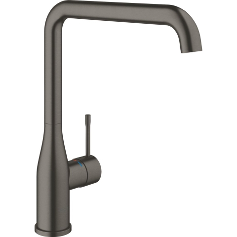 GROHE Essence New - Keukenkraan - Draaibare hoge uitloop - Hard graphite geborsteld
