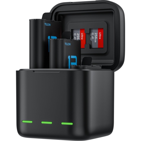 Telesin Battery Charger Box + 2x accu voor GoPro Hero 13