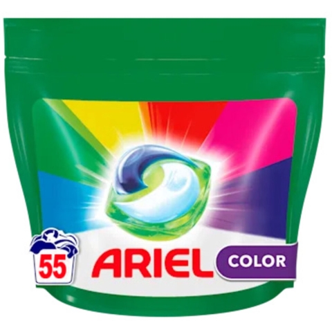 Ariel Wasmiddel 3in1 Pods Color 55 stuks