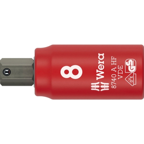 Wera 05005904001 8740 B VDE HF Zyklop Bitdop Geïsoleerd - 1/4"- 8mm