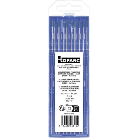 Toparc Lanthan WL20 Laselektrode 10 stuk(s) (Ø x l) 2.4 mm x 150 mm