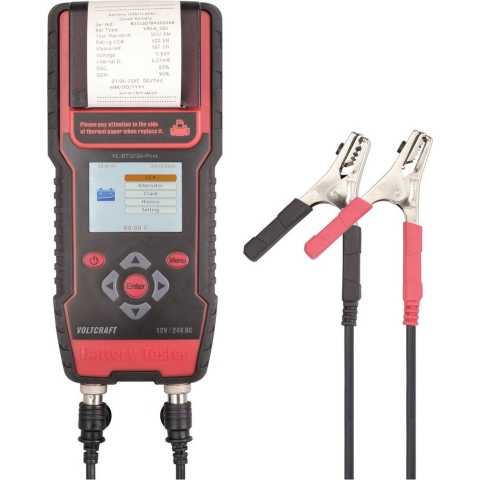 VOLTCRAFT VC-BT12/24-Print Accutester 12 V, 24 V Accutest 243 mm x 110 mm x 59 mm