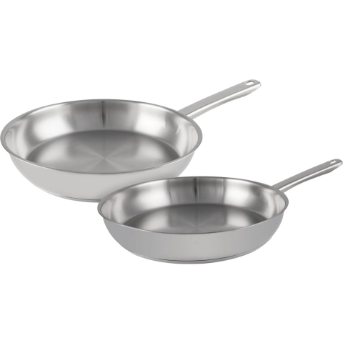 Cookinglife Koekenpannenset Superior - ø 24 & 28 cm - zonder anti-aanbaklaag - geschikt voor alle wartmebronnen