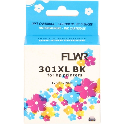 Huismerk cartridge, alternatief 301XL zwart