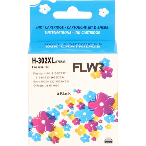 Huismerk cartridge, alternatief 302XL zwart