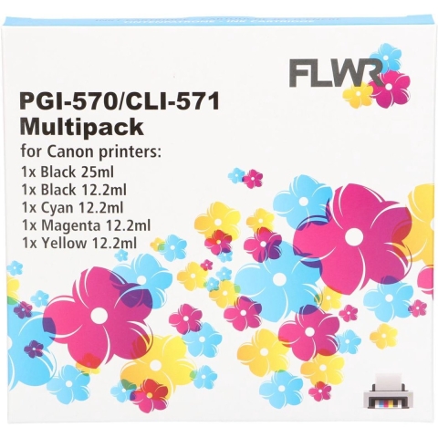 Huismerk Canon Cartridge, alternatief CLI-571XL multipack