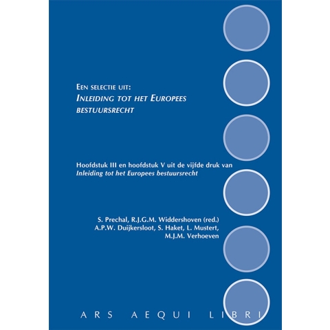 Een selectie uit: Inleiding tot het Europees bestuursrecht (Paperback)