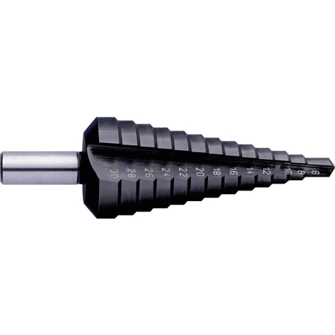 Exact 50069 HSS Getrapte boor 9 - 36 mm TiAIN Gezamenlijke lengte 86 mm 3 vlakken schacht 1 stuk(s)