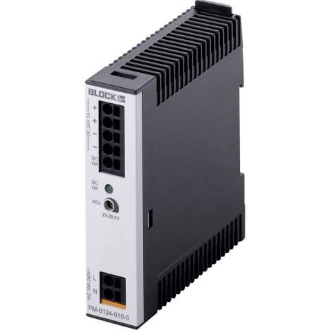 BLOCK PM-0124-010-0 DIN-rail netvoeding 24 V/DC 1 A 24 W Aantal uitgangen: 1 x Inhoud: 1 stuk(s)