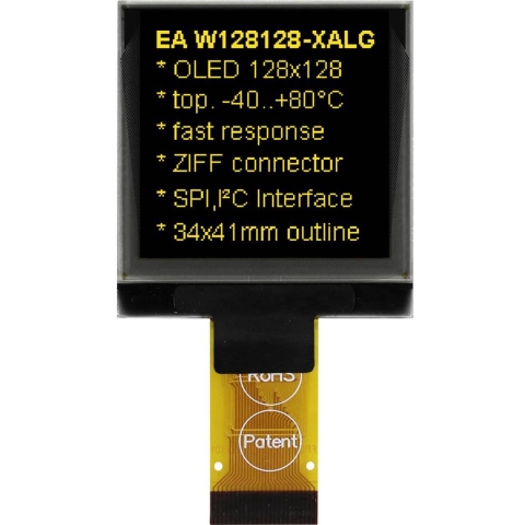 DISPLAY VISIONS OLED-display (b x h x d) 33.8 x 36.5 x 2.05 mm