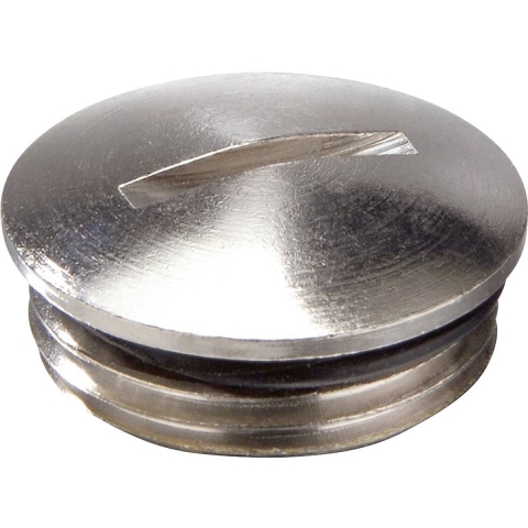 Wiska 10065082 EMVS-ORD 20 Blindstop Slagvast M20 Metaal Natuur 100 stuk(s)