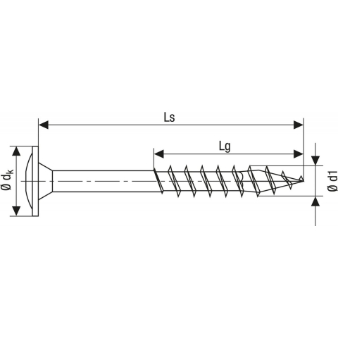 SPAX 257000801805 R 88193 m.Spitze/T-STAR TG Houtschroef 8 mm 180 mm Torx, Binnen-T RVS V2A Roestvast 50 stuk(s)