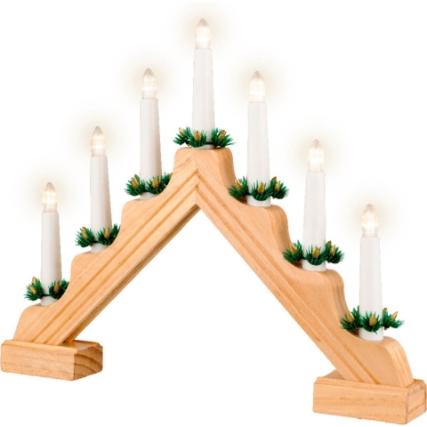 LED raamdeco l5b39h32 cm ntrl/wwt kerst - Lumineo