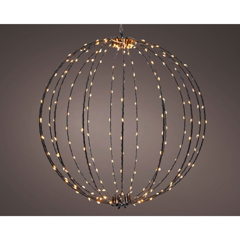 Micro LED frame light buiten dia38cm black/classic warm - Lumineo