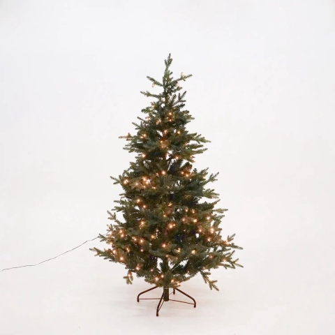 Kunstkerstboom Meran groen H185 x dia. 127 cm met 264 LED warm wit - Black box