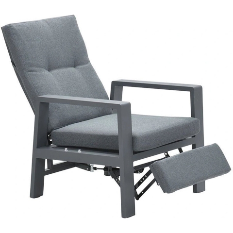 Captain relax fauteuil carbon black/ mystic grey - Garden impressions