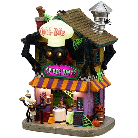 Halloweenminiatuur Quick-bite Spider Diner 18x26x27 cm - Lemax