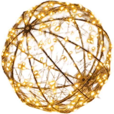 Bal metaal 200led flash ip44 trafo met timer d18 cm classic warm - Annas collection