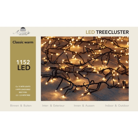 2,2-2,5m treecluster 15m/1152led classic warm Anna's collection - Annas collection