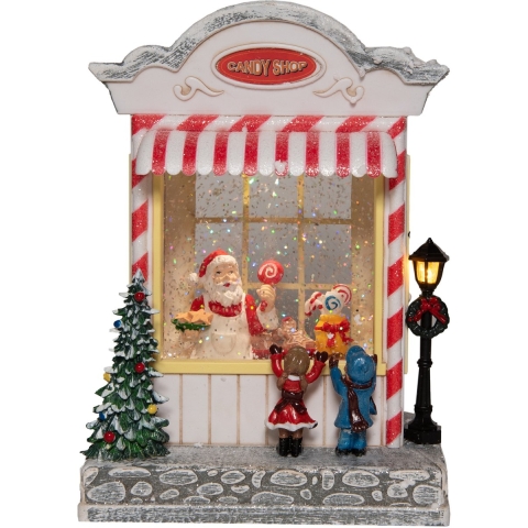 Lantaarn candyshop 22x18 cm wit - Annas collection