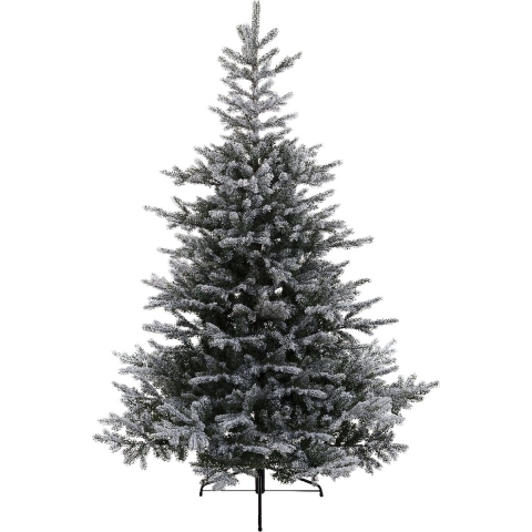 Kunstkerstboom besneeuwd Grandis Fir met scharnieren h240 dia 162 cm - Everlands