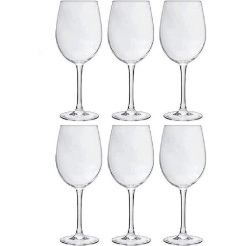 6x Luxe wijnglazen voor rode wijn 360 ml -