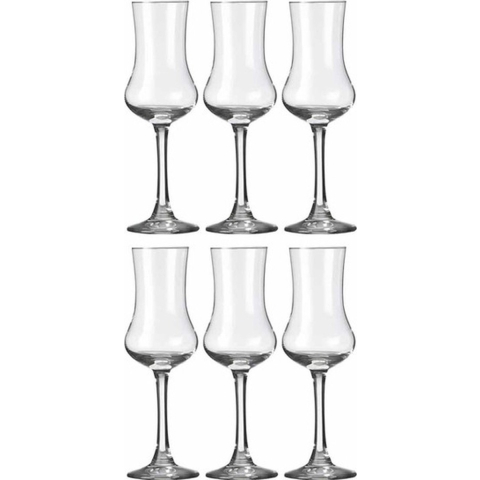 Royal Leerdam Likeur/borrelglazen - 6x stuks - transparant - 90 ml - Specials serie -