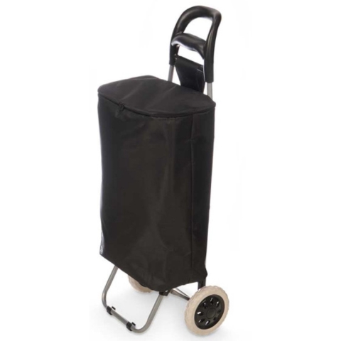 Arte Regal Boodschappen trolley - 32 l - zwart - 35x95 cm - met wielen -
