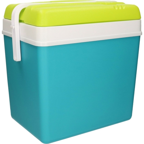 Promotion koelbox - 24 liter - kunststof - blauw - 36 x 27 x 40 -