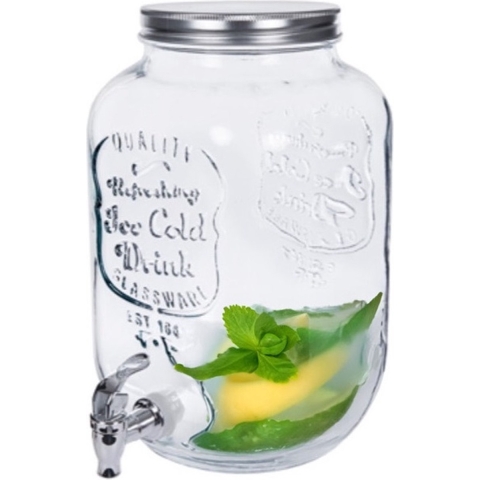 Alessandro Drankdispenser Sol - 8 liter - glas - limonadetap - waterdispenser -