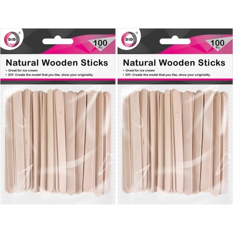 IJslolly stokjes - 500x - naturel - 11 cm - hout - knutselhoutjes - ijsstokjes -