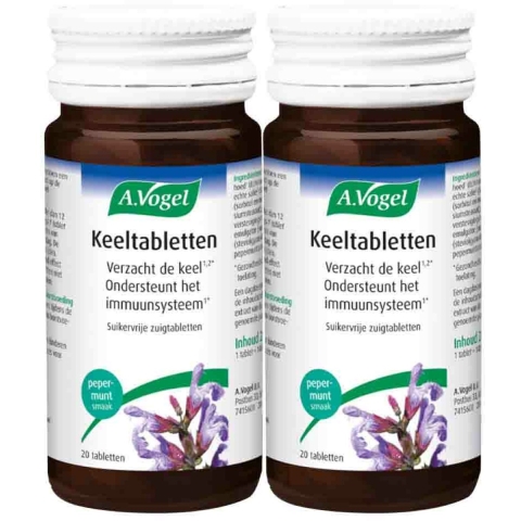 2x A.Vogel Keeltabletten 20 zuigtabletten