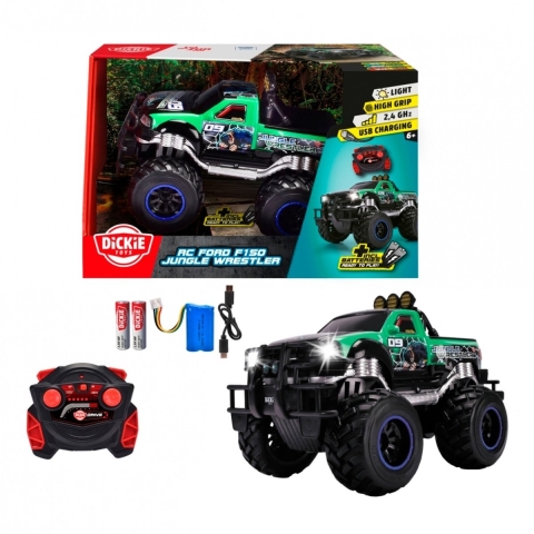 Dickie Toys 201106016 Jungle Wrestler Ford F150 1:16 RC modelauto voor beginners Elektro Monstertruck