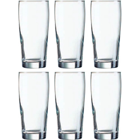 Arcoroc fluitjes bierglazen - 12x stuks - 330 ml - Bierglazen - Bierfluitjes - Glazen voor bier -