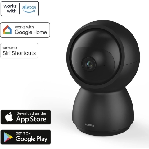 Hama WLAN Full HD Bewakingscamera Binnen Draaibaar + Bewegingsdetector Zwart