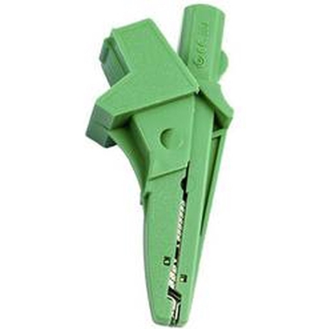 HT Instruments 5004-IECV Banaanstekker Bananenbus, Bus 4 mm, Steekaansluiting 4 mm, Krokodilklem CAT III 1000 V Groen 1 stuk(s)